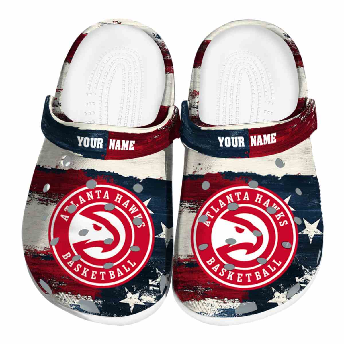 Atlanta Hawks NBA Sport Crocs Crocband Clogs Shoes Comfortable For Men Women and Kids