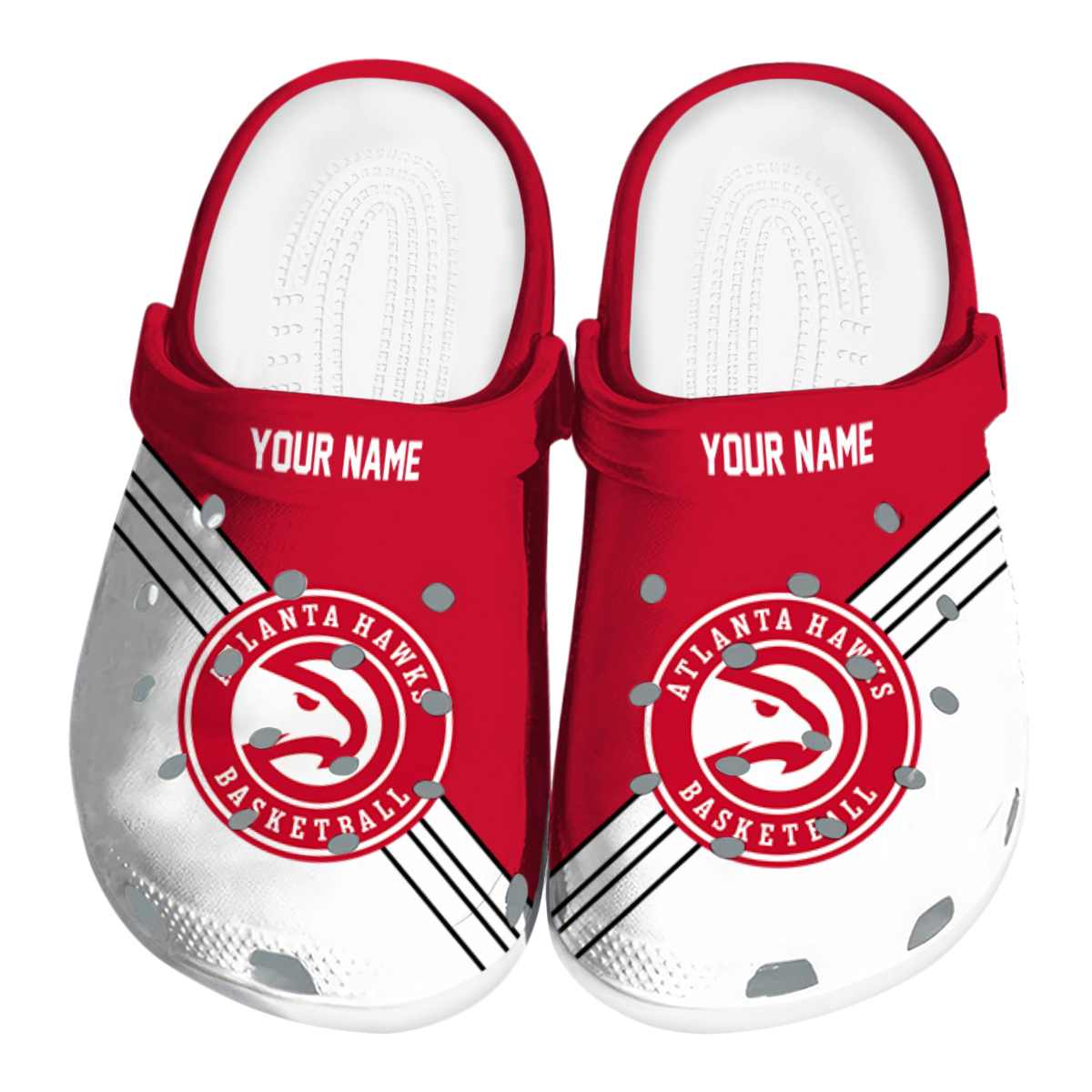 Atlanta Hawks NBA Sport Crocs Crocband Clogs Shoes Comfortable For Men Women and Kids