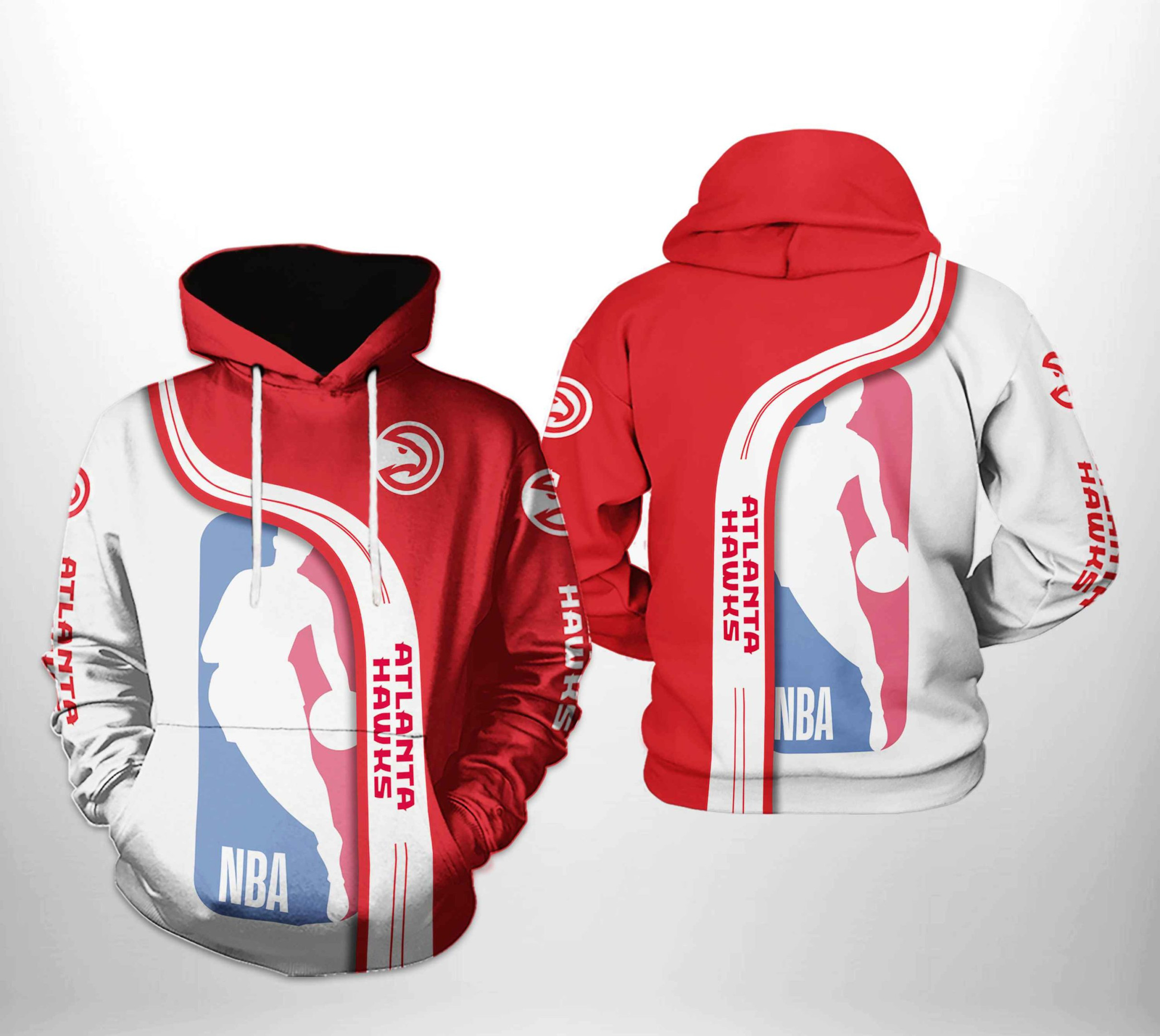 Atlanta Hawks NBA Team 3D All Over Print Hoodie, Zip Hoodie