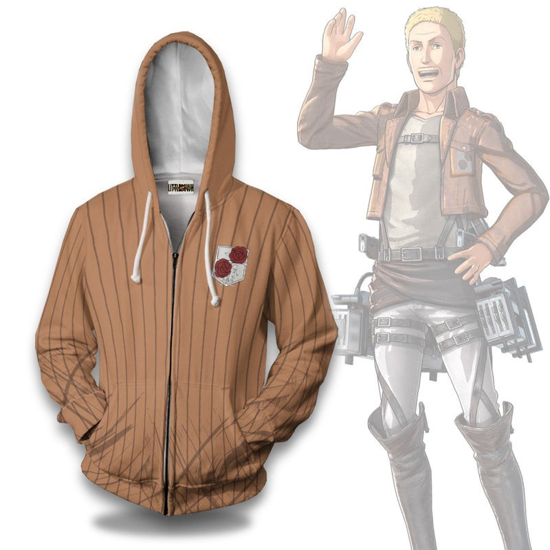 Attack On Titan Garrison Regiment 3D All Over Print Hoodie, Zip Hoodie