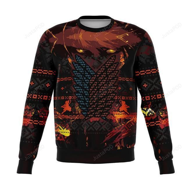 Attack On Titan Ugly Christmas Sweater Adult 3D Funny Matching for family