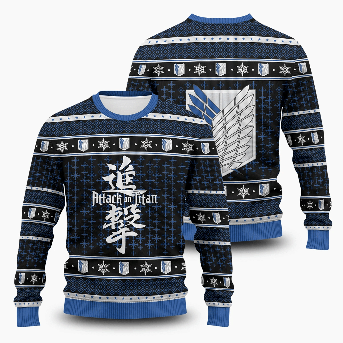 Attack On Titan Ugly Christmas Sweater Adult 3D Funny Matching for family
