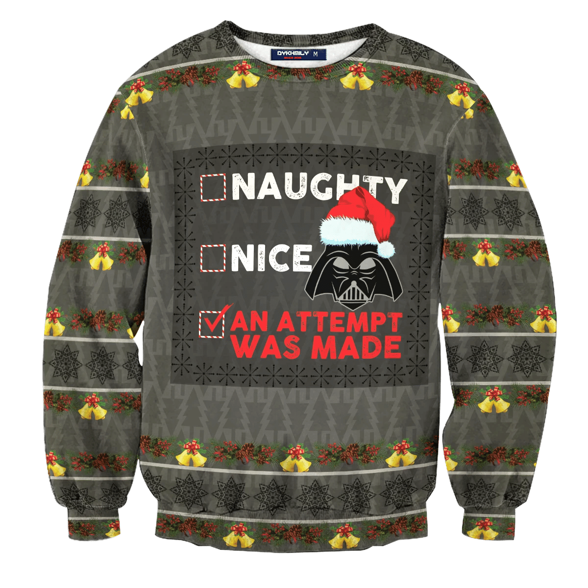 Attempted To Be Nice Ugly Christmas Sweater Adult 3D Funny Matching for family - Image 3