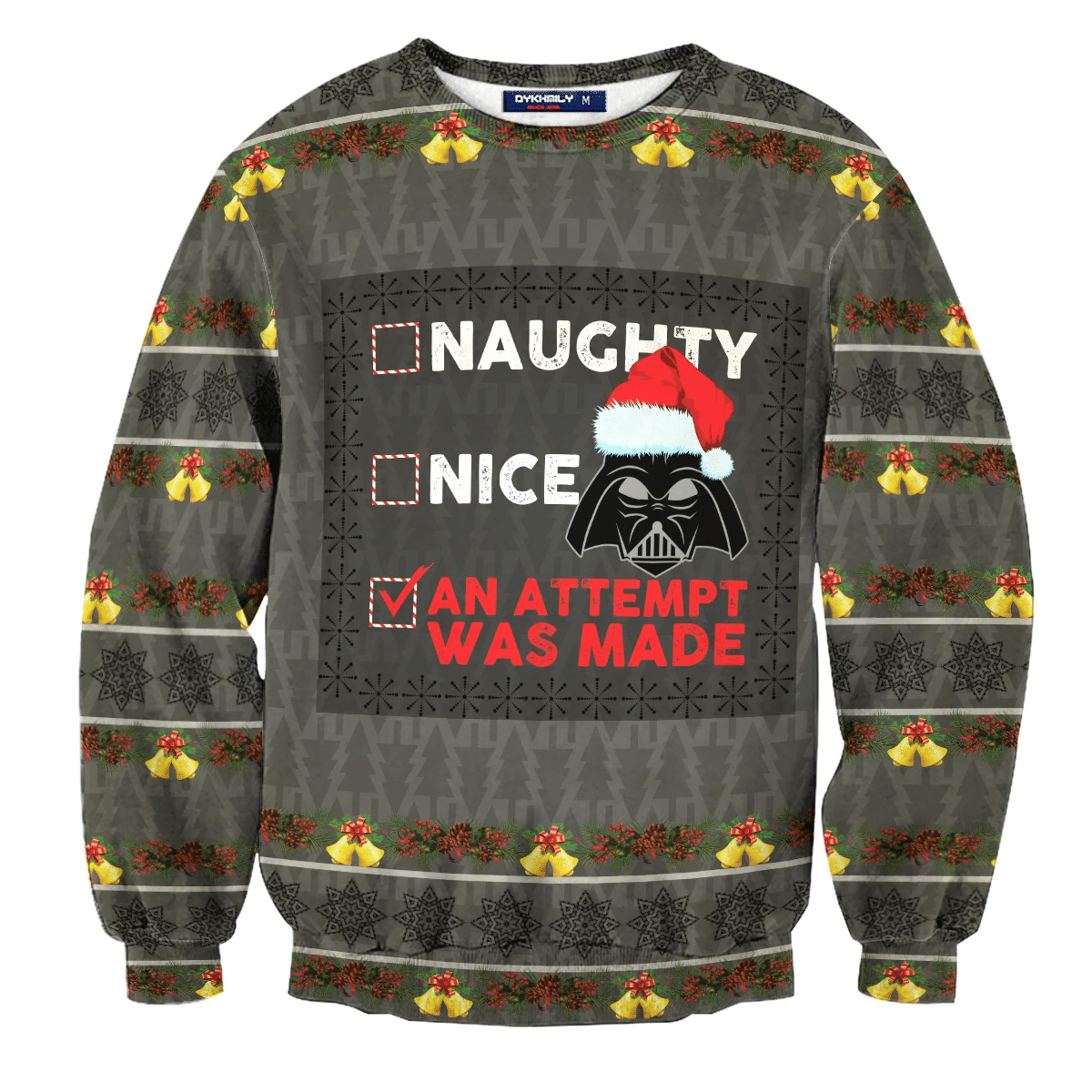 Attempted To Be Nice Ugly Christmas Sweater Adult 3D Funny Matching for family