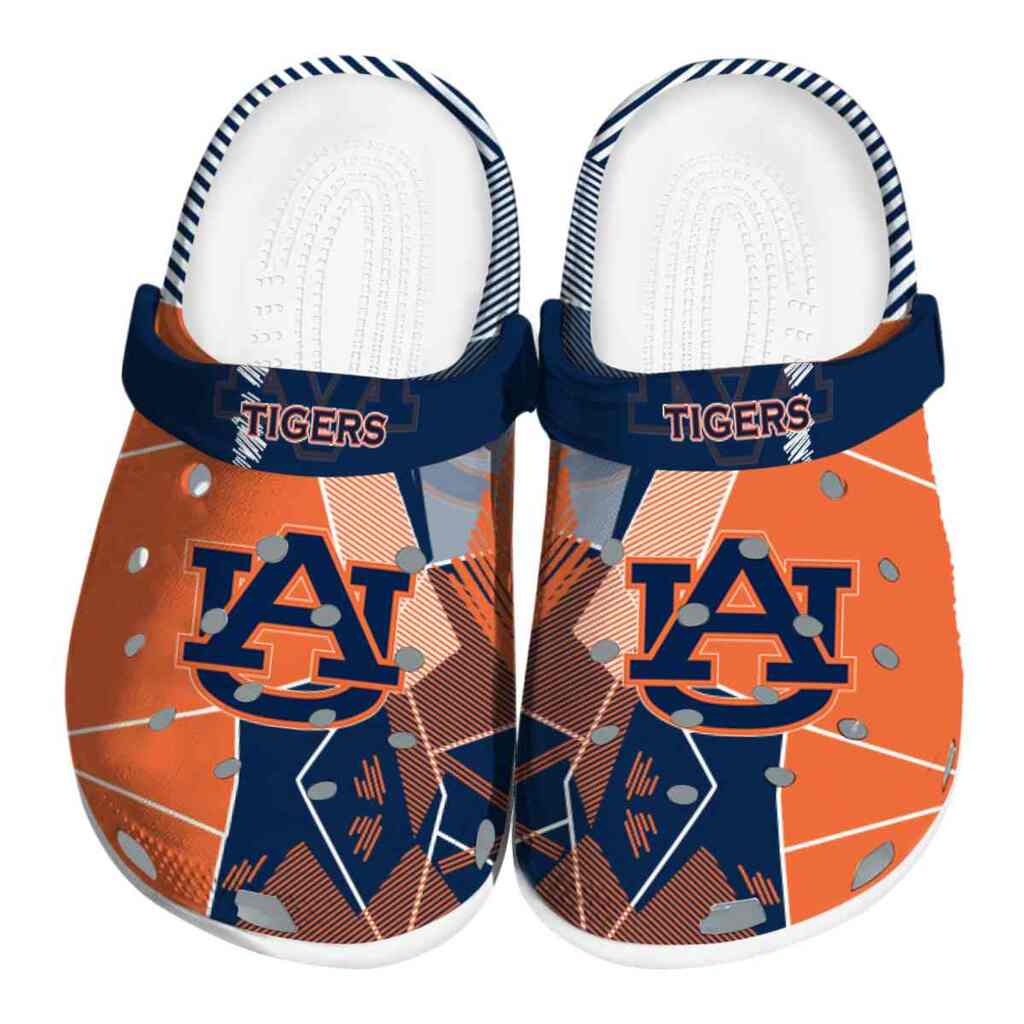 Auburn Tigers Geometric Background ClogTVC180118