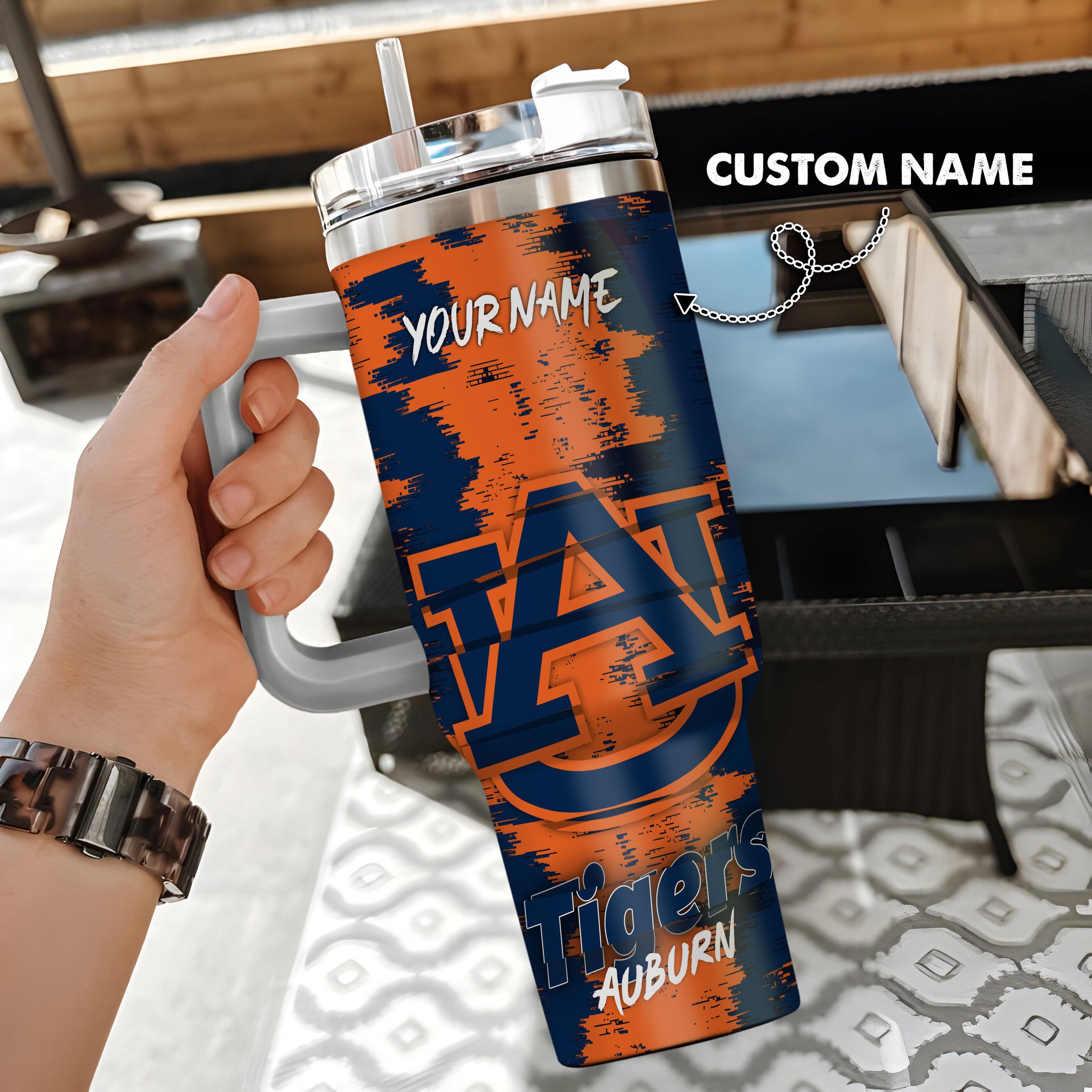 Auburn Tigers NCAA Custom Stanley Cup 40 oz 30 oz Tumbler With HandleTVC230108