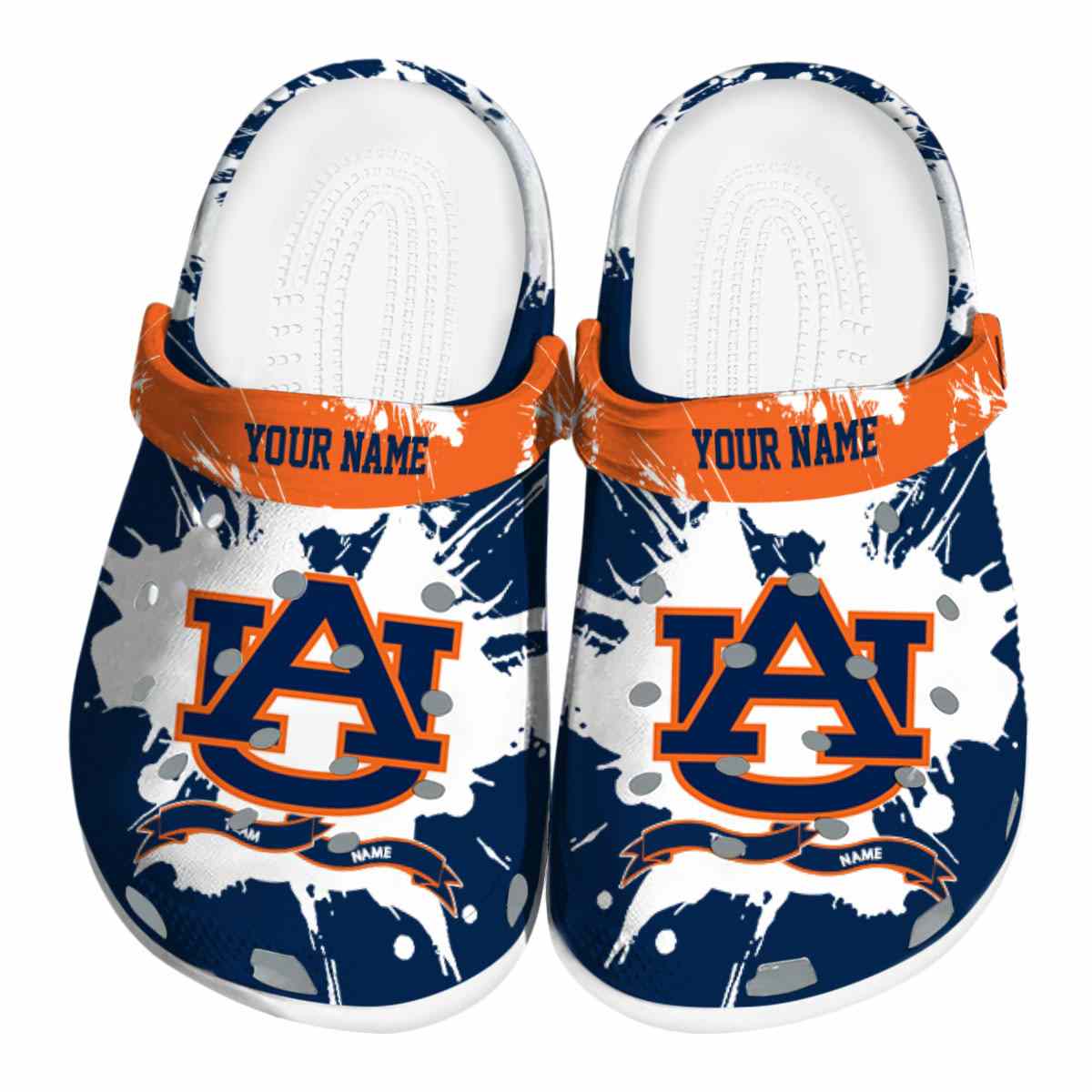 Auburn Tigers NCAA Sport Crocs Crocband Clogs Shoes Comfortable For Men Women and Kids