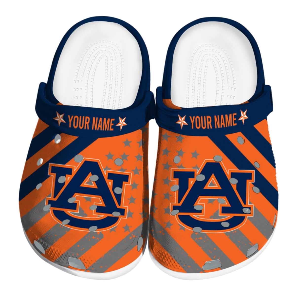 Auburn Tigers NCAA Sport Crocs Crocband Clogs Shoes Comfortable For Men Women and Kids