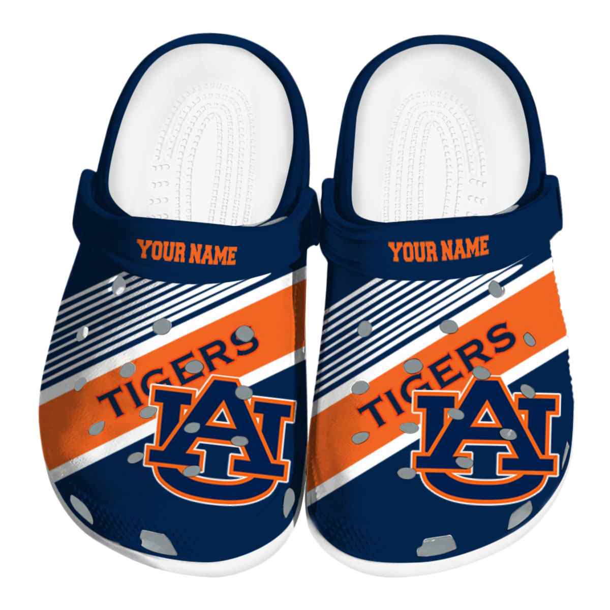 Auburn Tigers NCAA Sport Crocs Crocband Clogs Shoes Comfortable For Men Women and Kids