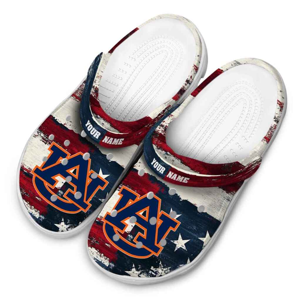 Auburn Tigers Patriotic Stripes ClogTVC1801968 - Image 4
