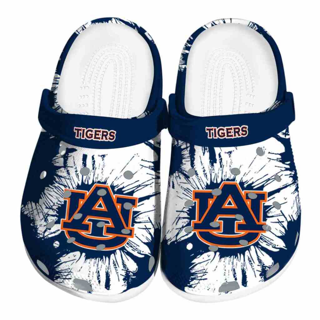 Auburn Tigers Splatter Graphics ClogTVC180118