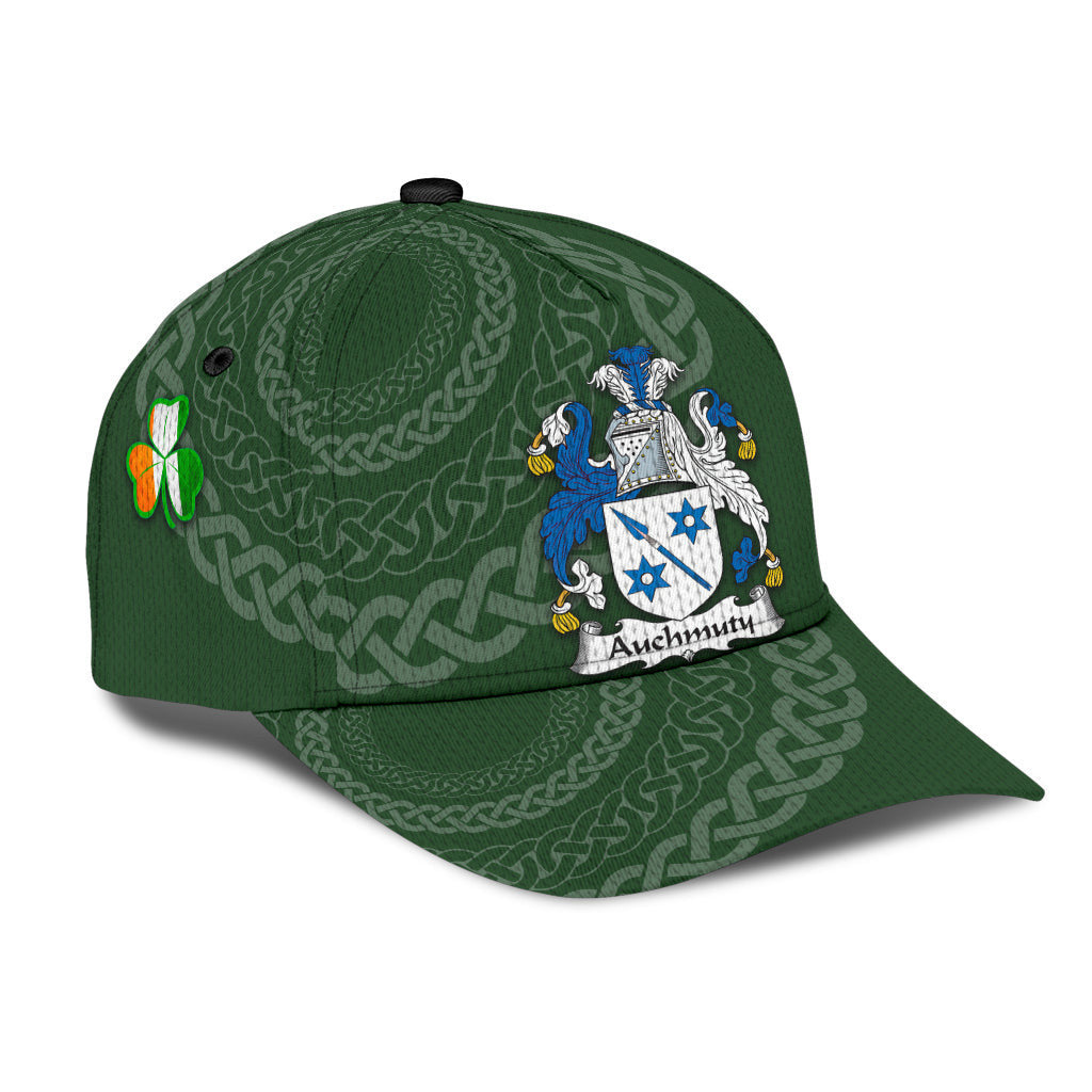 Auchmuty Coat Of Arms - Irish Family Crest St Patrick's Day Hat Classic Cap Trucker Hats Custom Hats Gifts For Men & Women