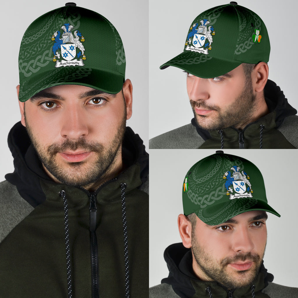 Auchmuty Coat Of Arms - Irish Family Crest St Patrick's Day Hat Classic Cap Trucker Hats Custom Hats Gifts For Men & Women