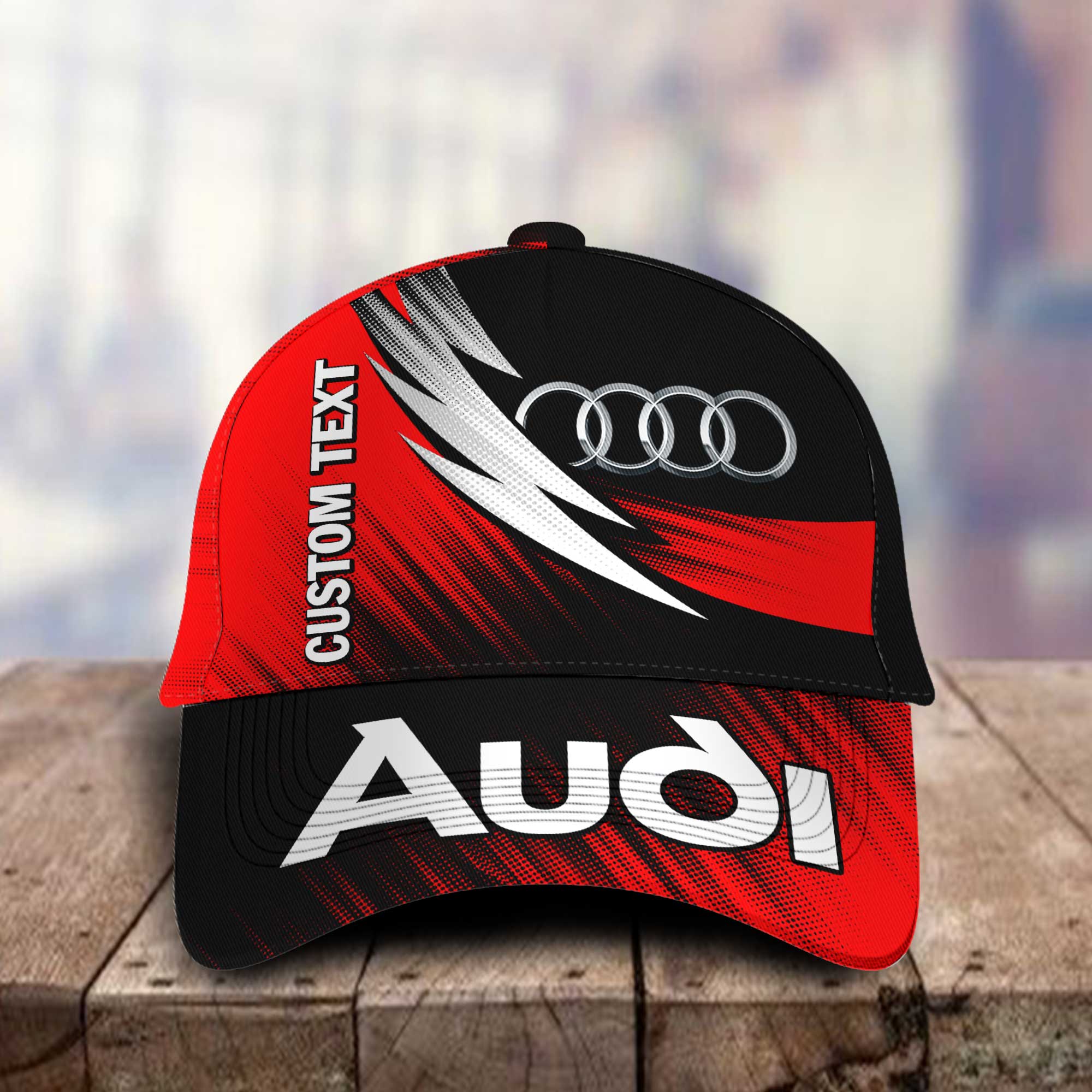 Audi Personalized Name 3D Classic Cap Hat Gift for Men Women Trucker Hats Custom Hats Gifts For Men & Women