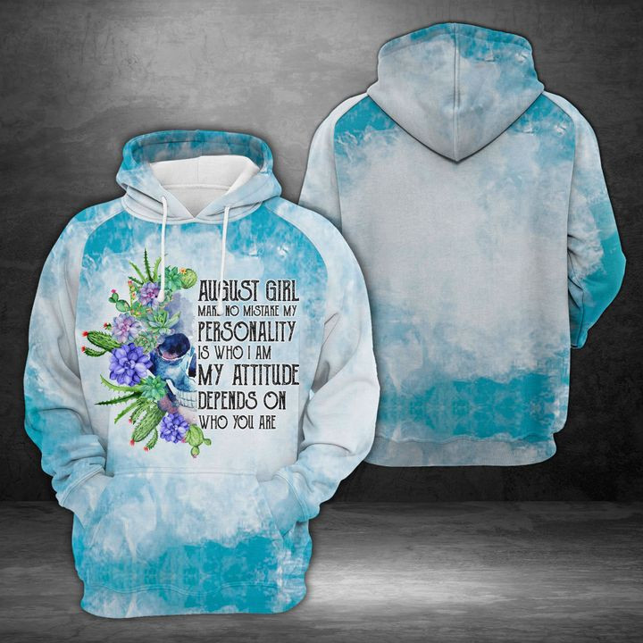 August Girl 3D All Over Print Hoodie, Zip Hoodie