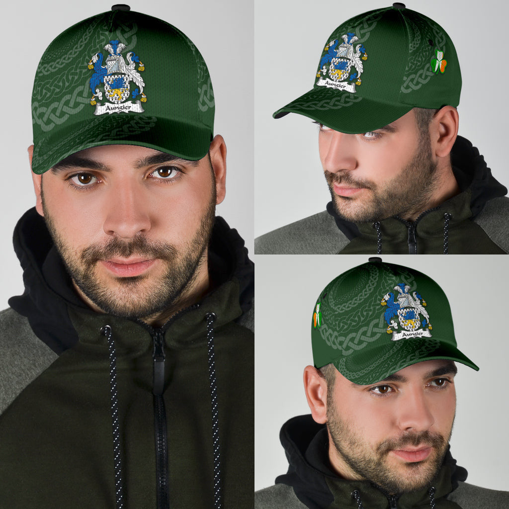 Aungier Coat Of Arms - Irish Family Crest St Patrick's Day Hat Classic Cap Trucker Hats Custom Hats Gifts For Men & Women