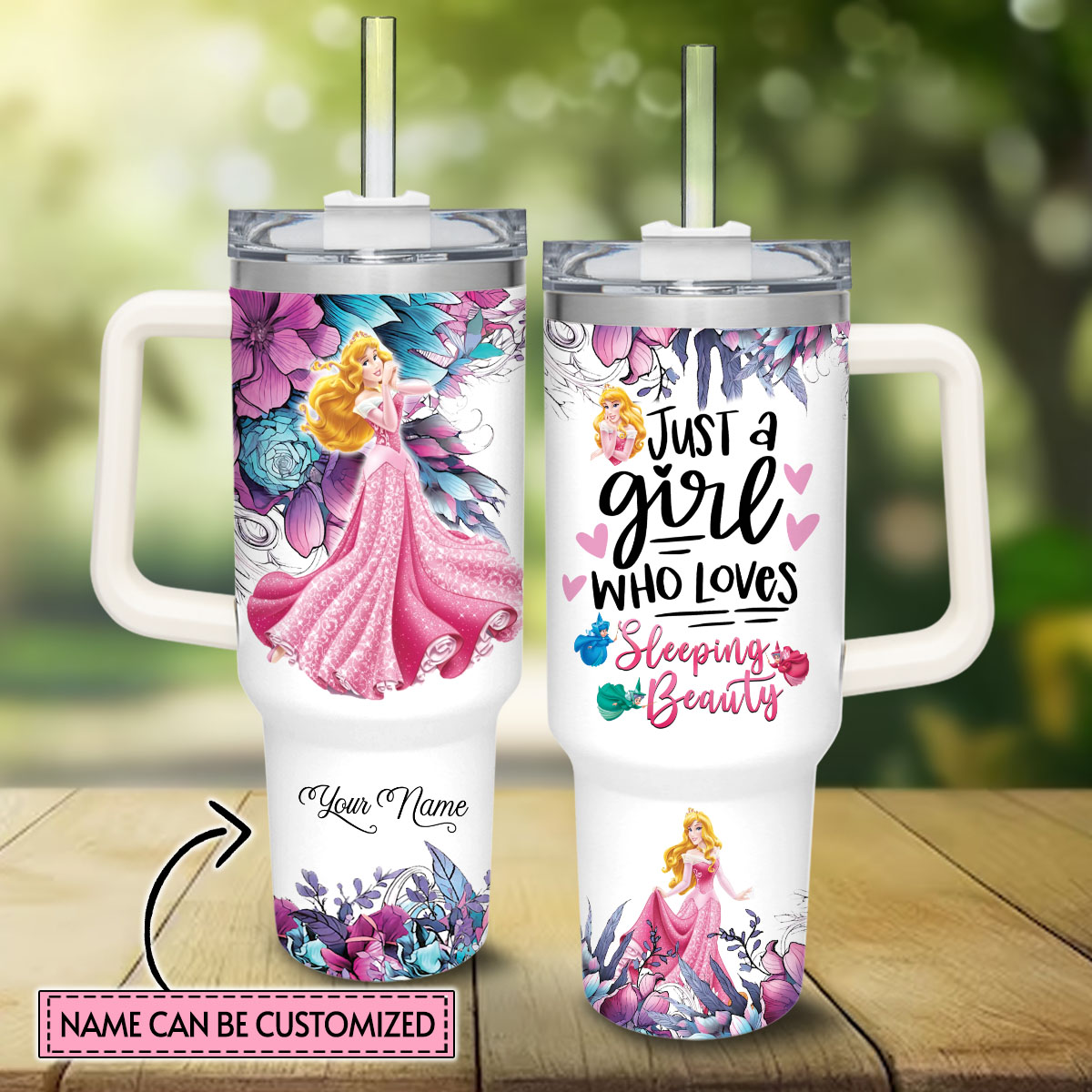 Aurora Disney Princess Cartoon Custom Stanley Cup 40 oz 30 oz Tumbler With HandleTVC2301828