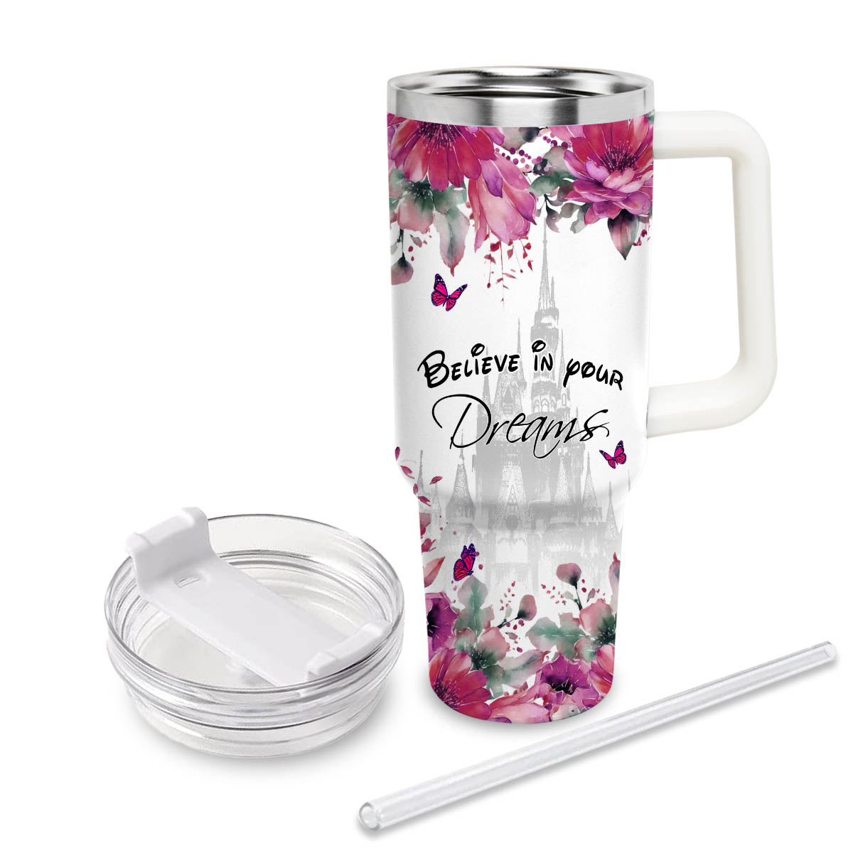 Aurora Disney Princess Cartoon Custom Stanley Cup 40 oz 30 oz Tumbler With HandleTVC2301829 - Image 3