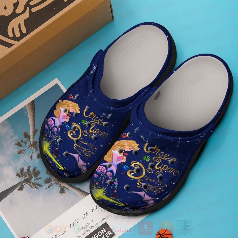 Aurora Sleeping Beauty Cartoon Crocs Crocband Clogs Shoes Comfortable For Men Women and Kids