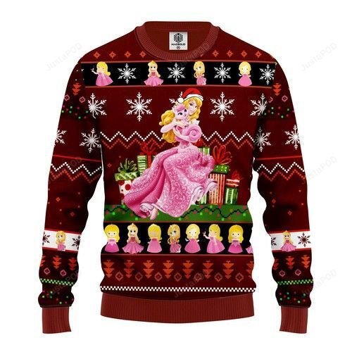 Aurora Ugly Christmas Sweater Adult 3D Funny Matching for family
