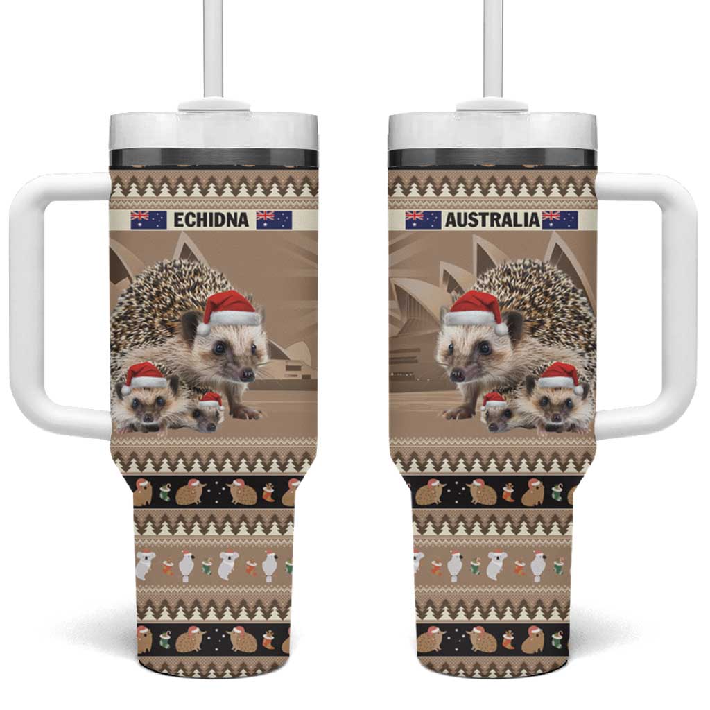 Aussie Echidna Merry Christmas Custom Stanley Cup 40 oz 30 oz Tumbler With HandleTVC2301335 - Image 2