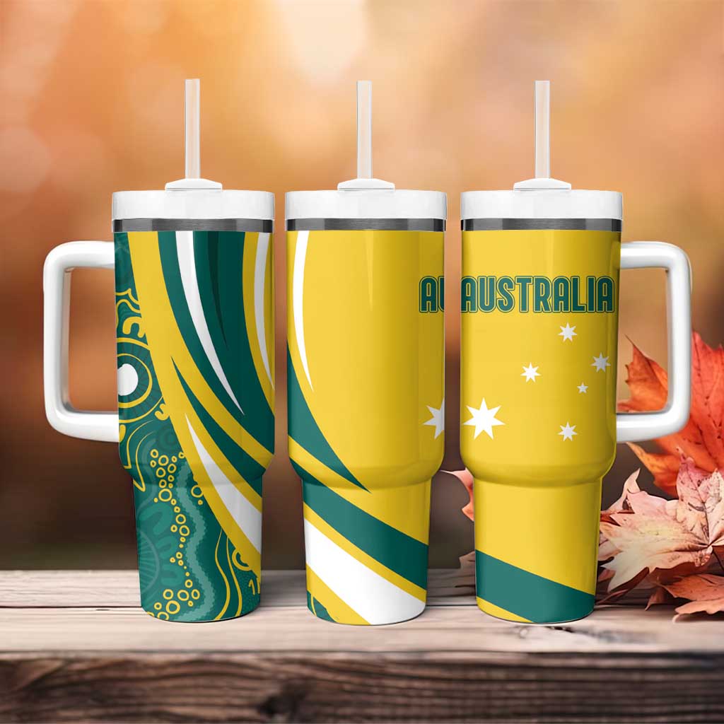 Australia 2024 Olympics Rise of the Roos Aborignal Style Custom Stanley Cup 40 oz 30 oz Tumbler With HandleTVC2301330