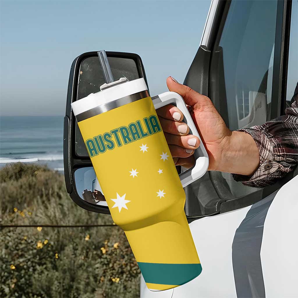 Australia 2024 Olympics Rise of the Roos Aborignal Style Custom Stanley Cup 40 oz 30 oz Tumbler With HandleTVC2301330 - Image 7