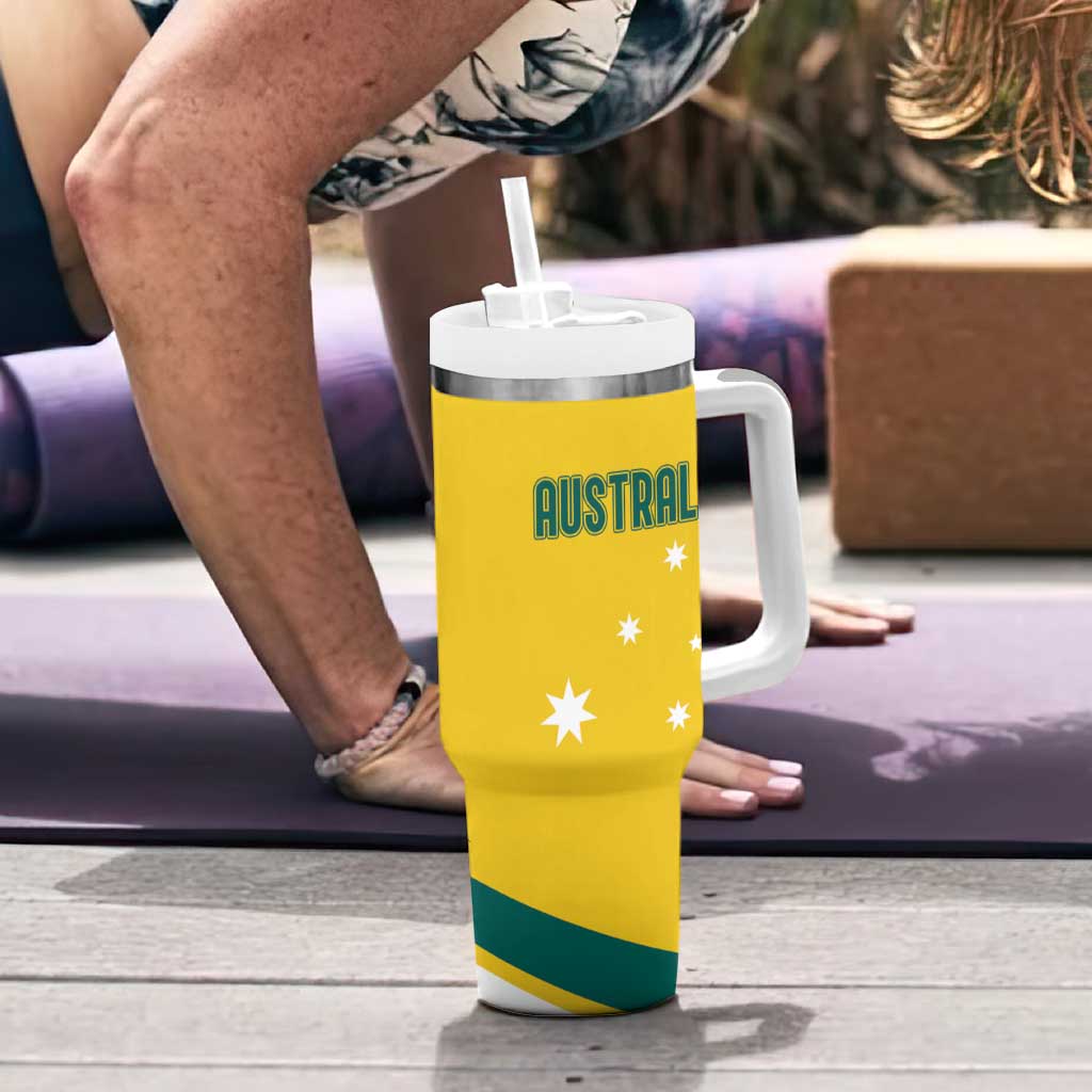 Australia 2024 Olympics Rise of the Roos Aborignal Style Custom Stanley Cup 40 oz 30 oz Tumbler With HandleTVC2301330 - Image 6