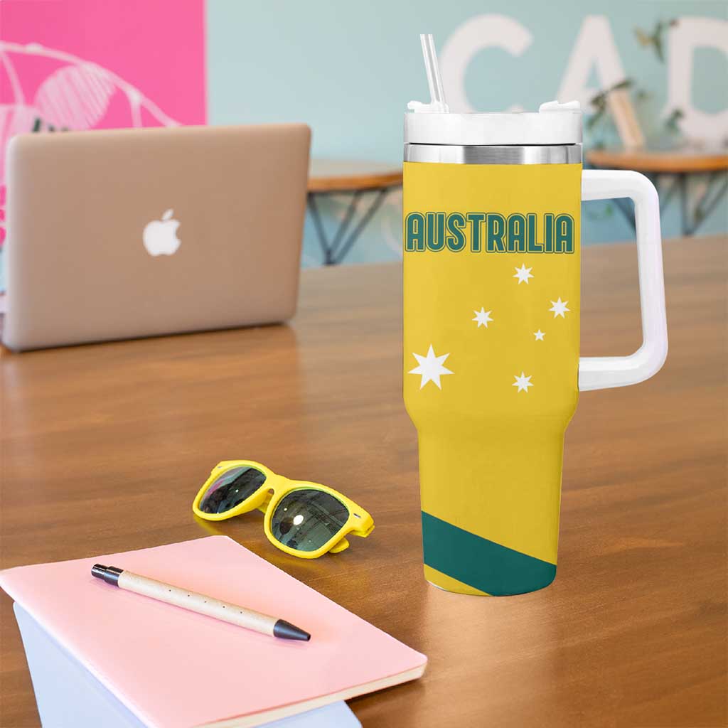 Australia 2024 Olympics Rise of the Roos Aborignal Style Custom Stanley Cup 40 oz 30 oz Tumbler With HandleTVC2301330 - Image 5