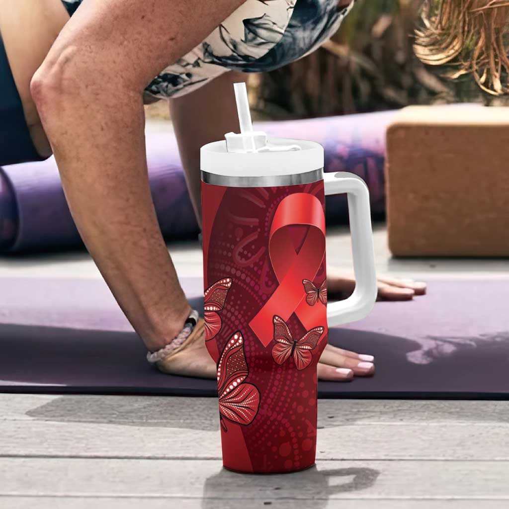 Australia AIDS Awareness Month Take The Rights Path Aboriginal Art Custom Stanley Cup 40 oz 30 oz Tumbler With HandleTVC2301318 - Image 6