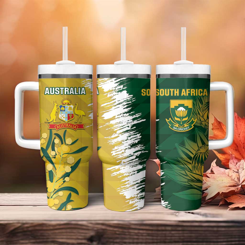 Australia And South Africa Cricket Aussies Proteas Together Custom Stanley Cup 40 oz 30 oz Tumbler With HandleTVC2301325