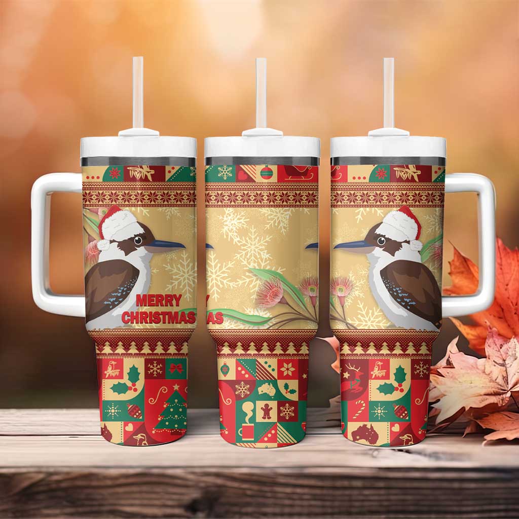 Australia Christmas Kookaburra Santa With Gumtree Custom Stanley Cup 40 oz 30 oz Tumbler With HandleTVC2301331