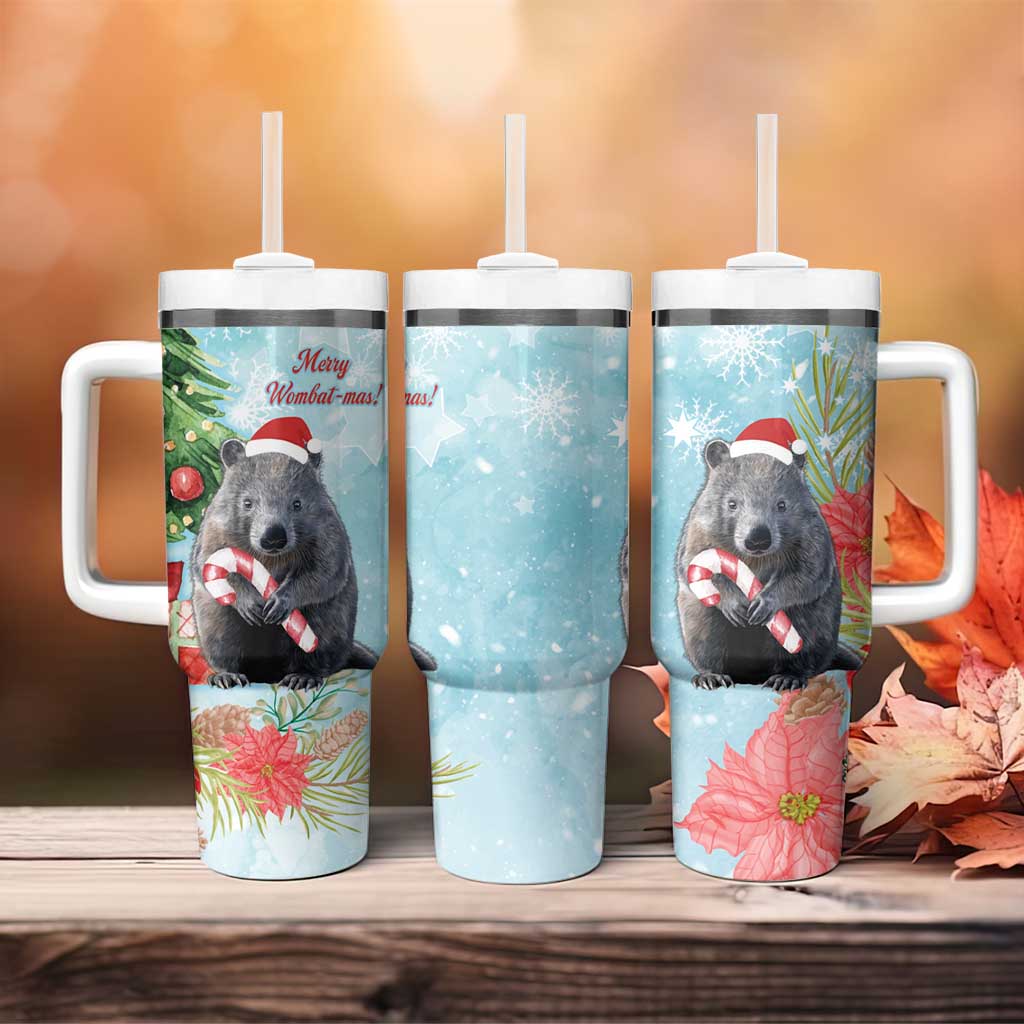 Australia Christmas Merry Wombat-mas Watercolor Style Custom Stanley Cup 40 oz 30 oz Tumbler With HandleTVC2301332