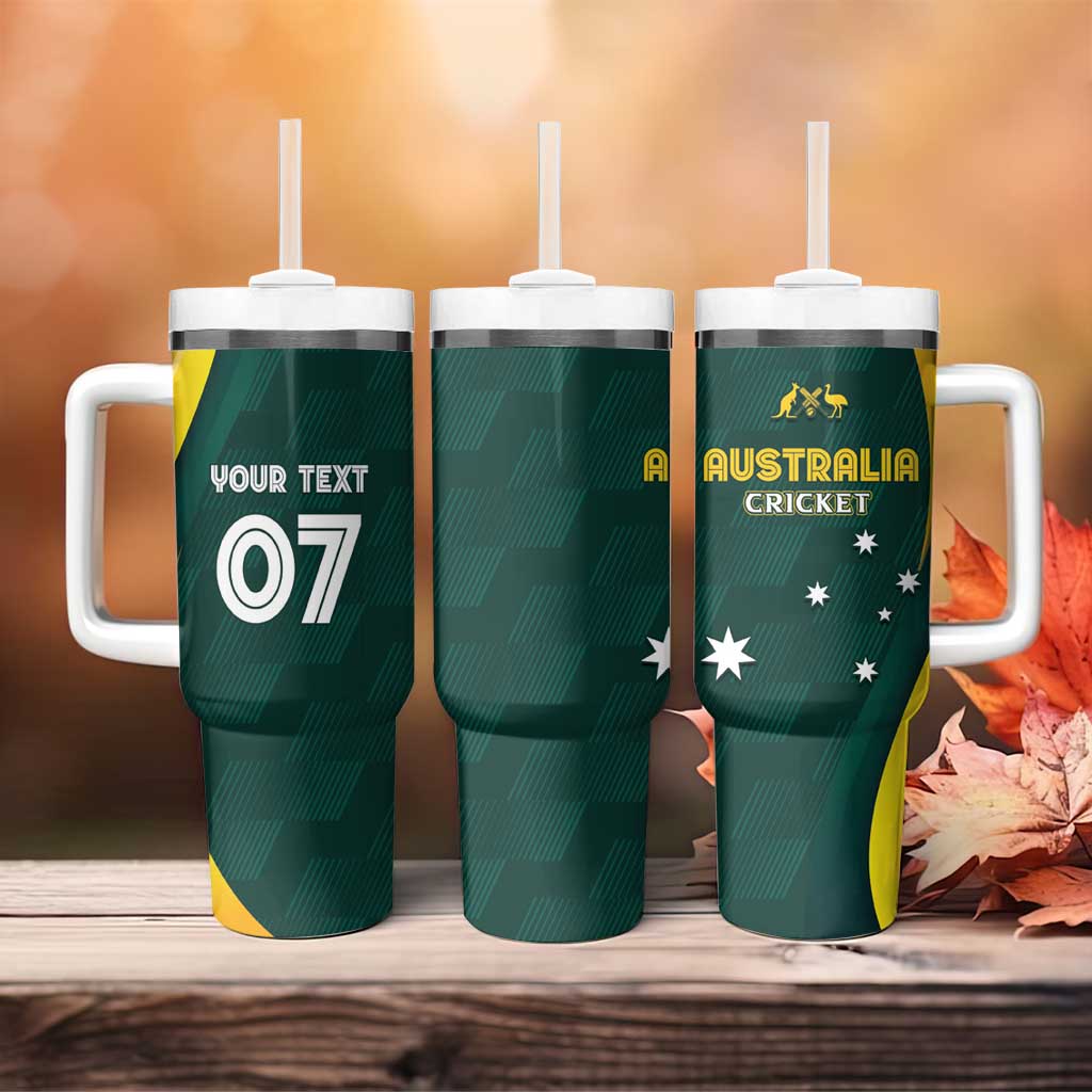Australia Cricket GO Aussie â€“ Modern Motif Custom Stanley Cup 40 oz 30 oz Tumbler With HandleTVC2301322