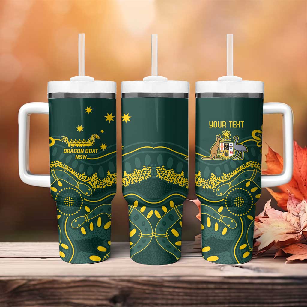 Australia Dragons Boat Aussie Aboriginal Dot Style Custom Stanley Cup 40 oz 30 oz Tumbler With HandleTVC2301332