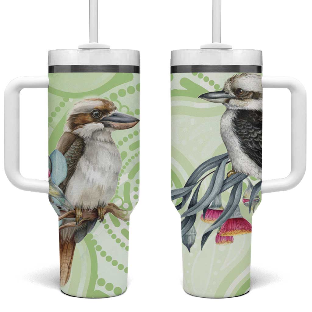 Australia Gumtree And Kookaburra Aboriginal Art – Watercolor Style Custom Stanley Cup 40 oz 30 oz Tumbler With HandleTVC2301331 - Image 2