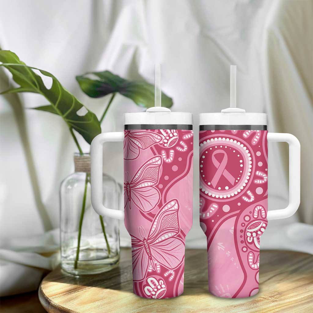 Australia Indigenous Breast Cancer Pink Aboriginal Butterfly Custom Stanley Cup 40 oz 30 oz Tumbler With HandleTVC2301324 - Image 9