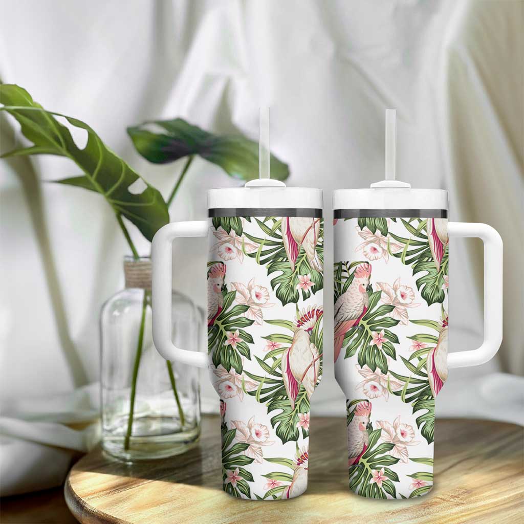 Australia Pink Cockatoo Aussie Orchids – Seamless Pattern Custom Stanley Cup 40 oz 30 oz Tumbler With HandleTVC2301332 - Image 9