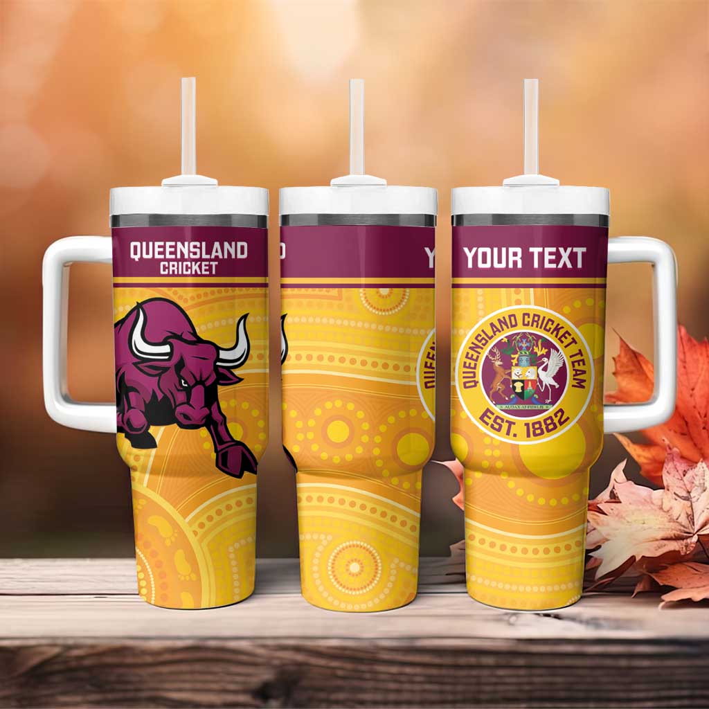 Australia Queensland Cricket Go Bulls – Aboriginal Art Custom Stanley Cup 40 oz 30 oz Tumbler With HandleTVC2301321