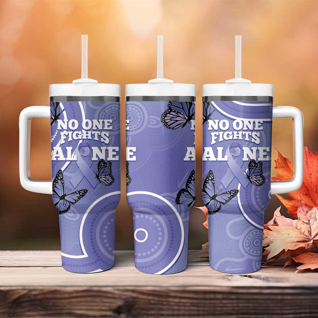 Australia Stomach Cancer Awareness No One Fights Alone Aboriginal Art Custom Stanley Cup 40 oz 30 oz Tumbler With HandleTVC2301321