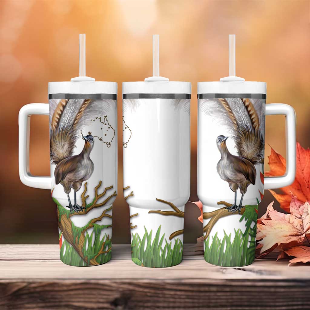 Australia Superb Lyrebird Aussie Map â€“ Rainforest Vibes Custom Stanley Cup 40 oz 30 oz Tumbler With HandleTVC2301332