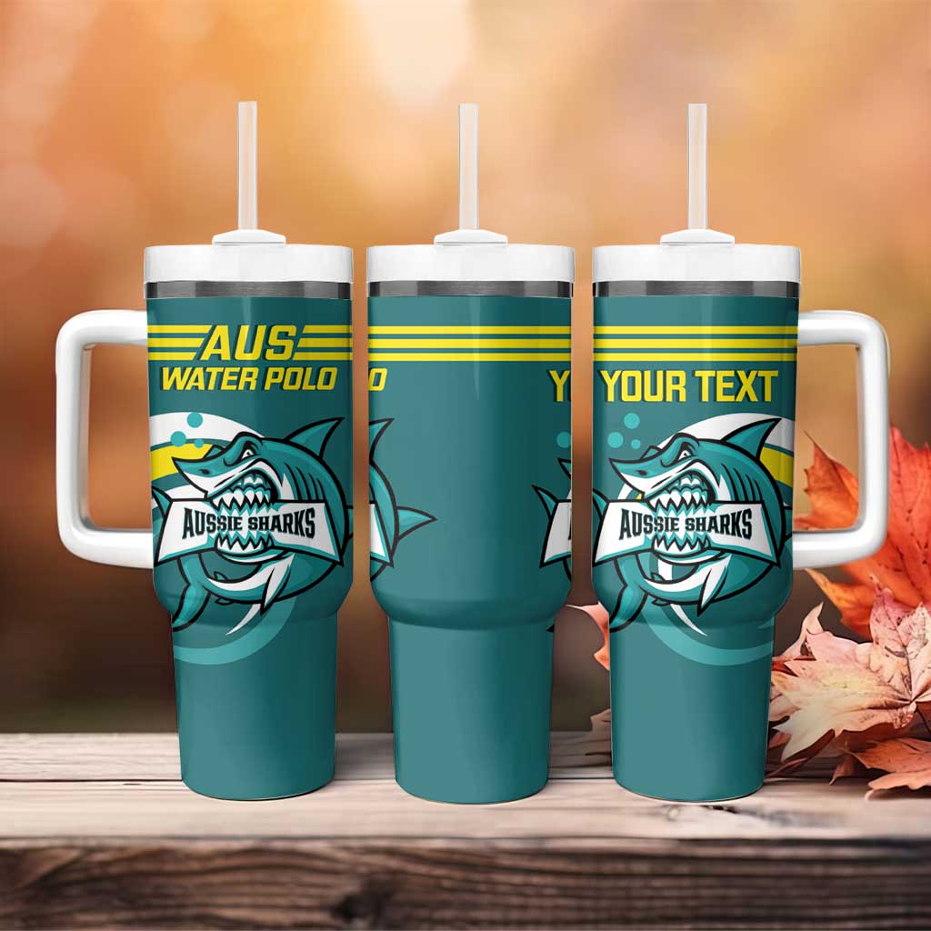 Australia Water Polo 2024 Aussie Shark Sporty Version Custom Stanley Cup 40 oz 30 oz Tumbler With HandleTVC2301319