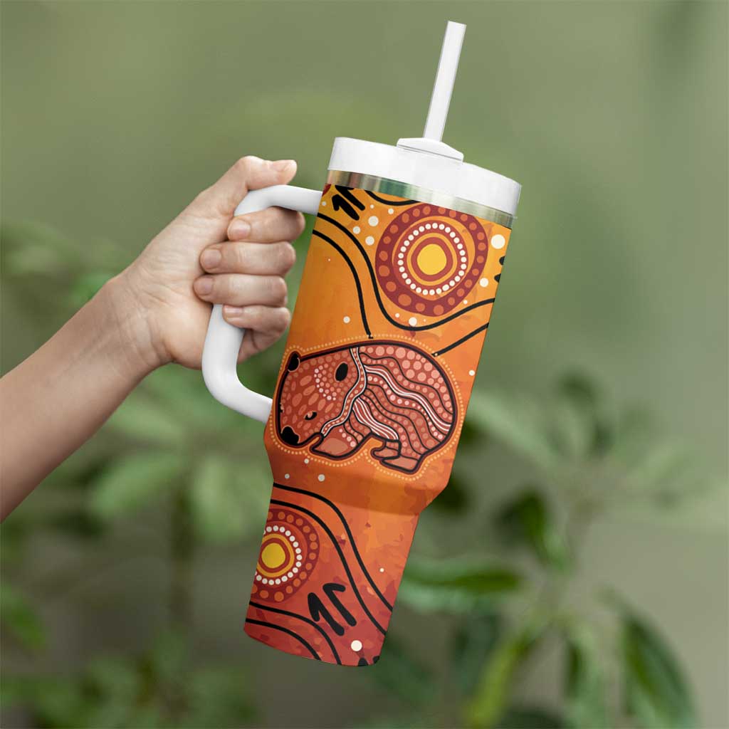 Australia Wombat Indigenous Art Custom Stanley Cup 40 oz 30 oz Tumbler With HandleTVC2301335 - Image 4