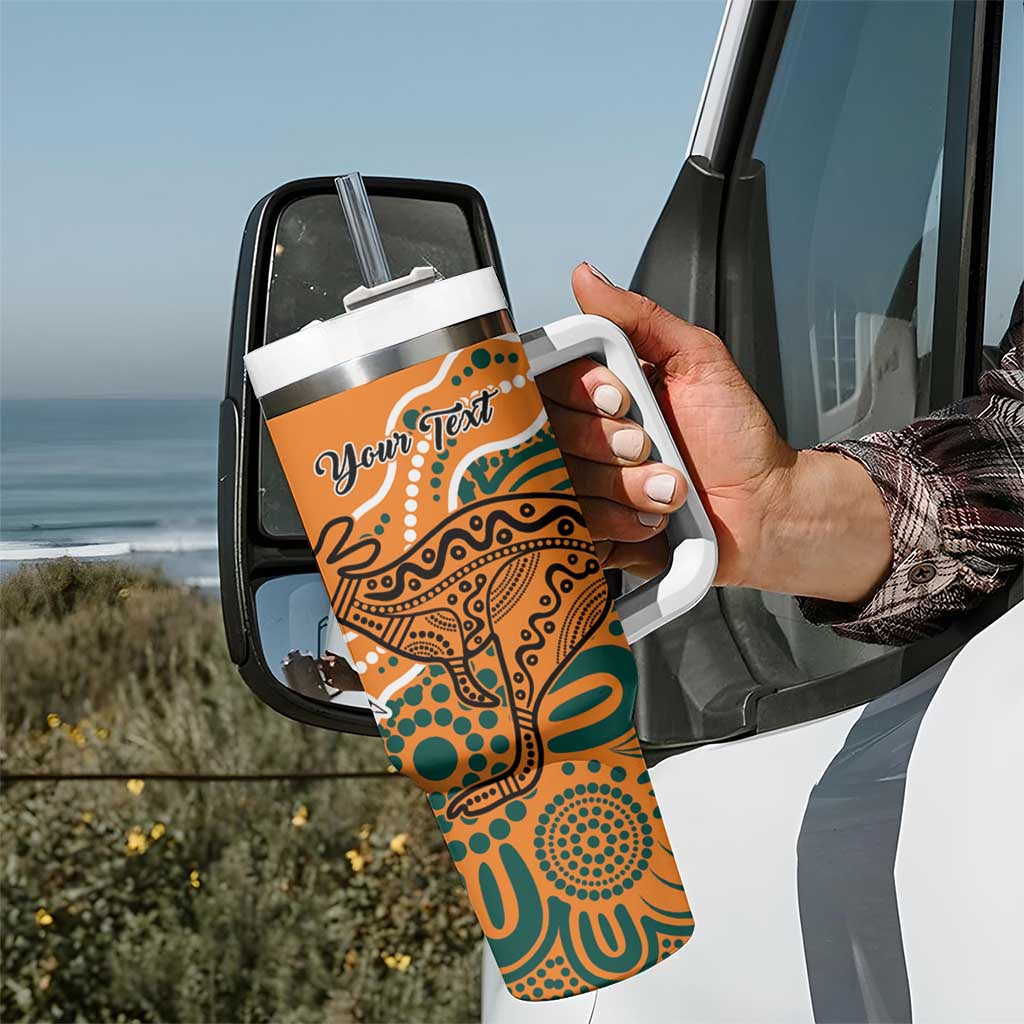 AustraliaFiji Palm and Kangaroo Polynesia Tapa Mixed Indigenous Aboriginal Custom Stanley Cup 40 oz 30 oz Tumbler With HandleTVC2301360 - Image 7