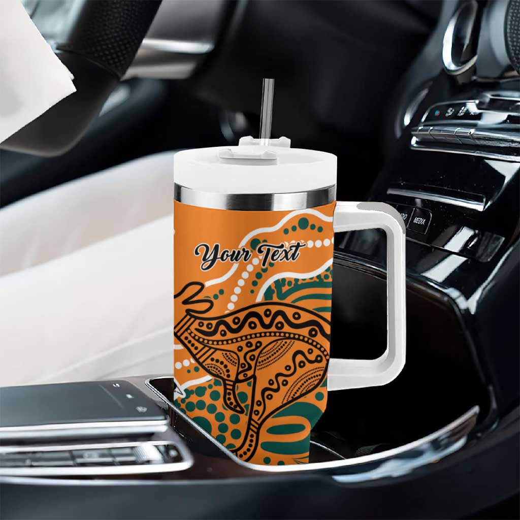 AustraliaFiji Palm and Kangaroo Polynesia Tapa Mixed Indigenous Aboriginal Custom Stanley Cup 40 oz 30 oz Tumbler With HandleTVC2301360 - Image 8