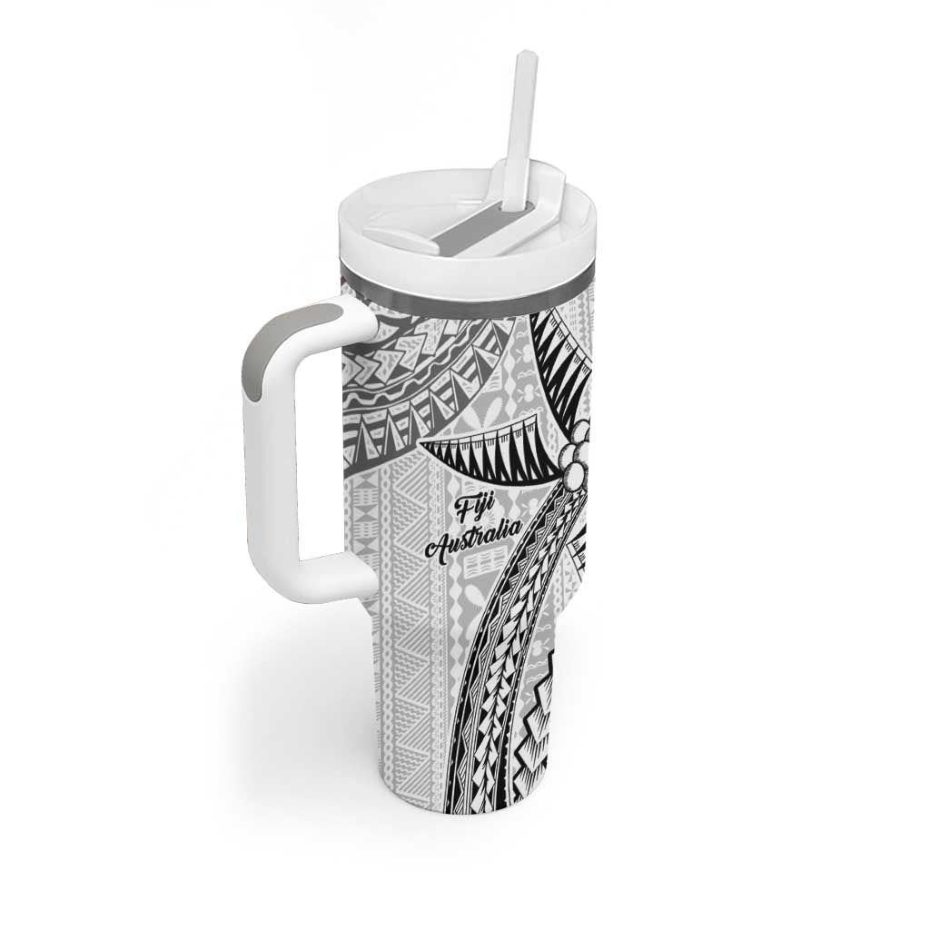 AustraliaFiji Palm and Kangaroo Polynesia Tapa Mixed Indigenous Aboriginal Custom Stanley Cup 40 oz 30 oz Tumbler With HandleTVC2301360 - Image 2