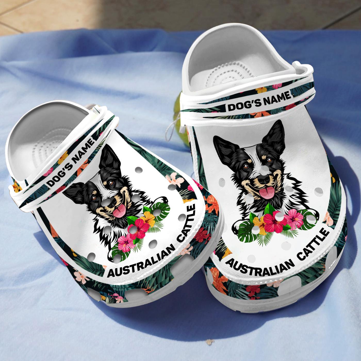 Australian Cattle Dog Crocs Crocband Clogs Shoes Comfortable For Men Women and Kids