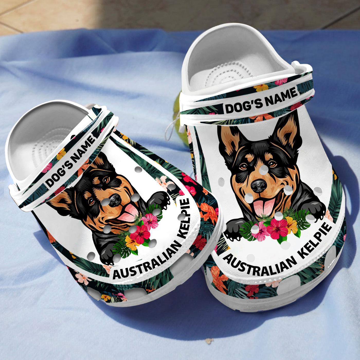 Australian Kelpie Dog Crocs Crocband Clogs Shoes Comfortable For Men Women and Kids
