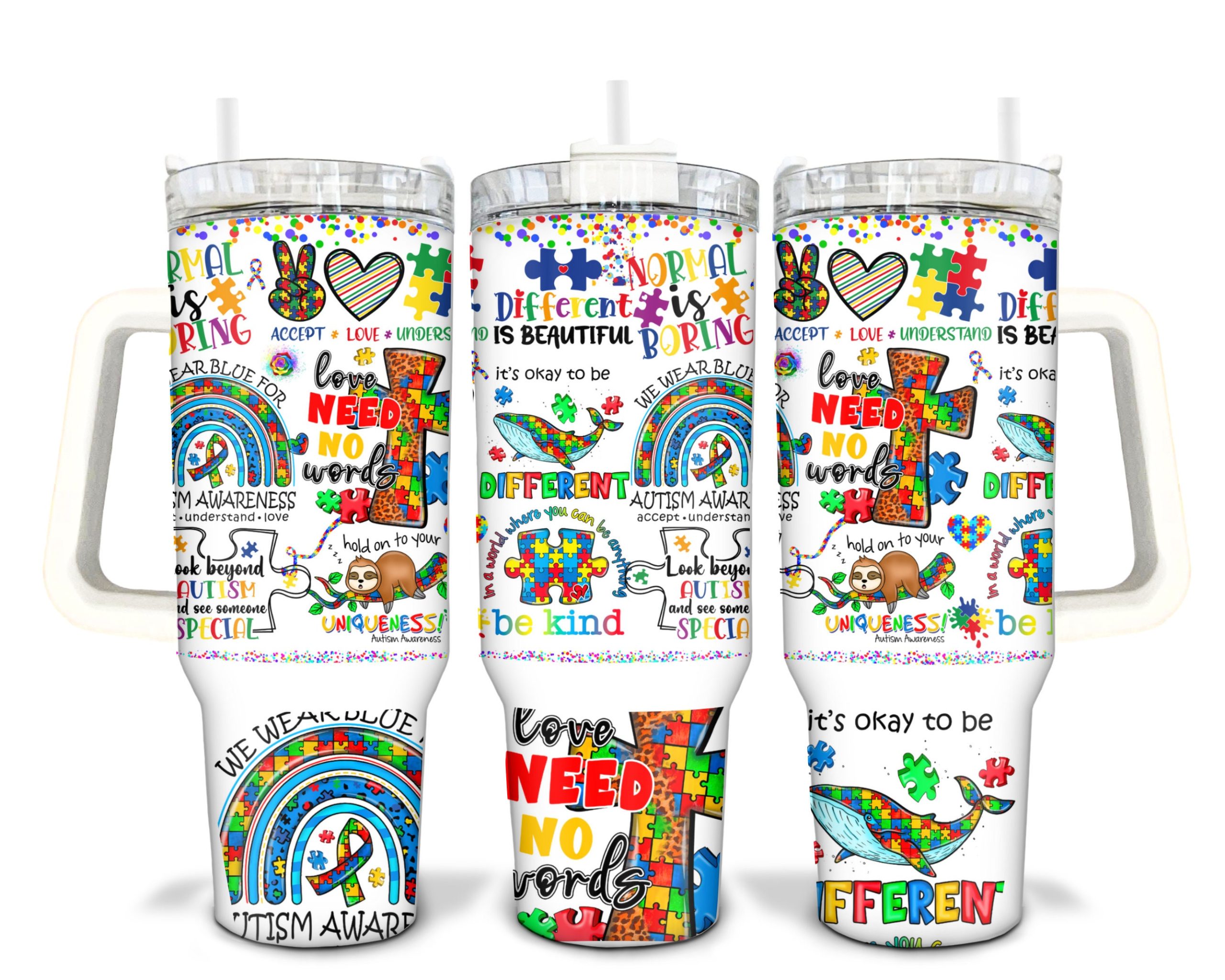 Autism Awareness Custom Stanley Cup 40 oz 30 oz Tumbler With HandleTVC2301906