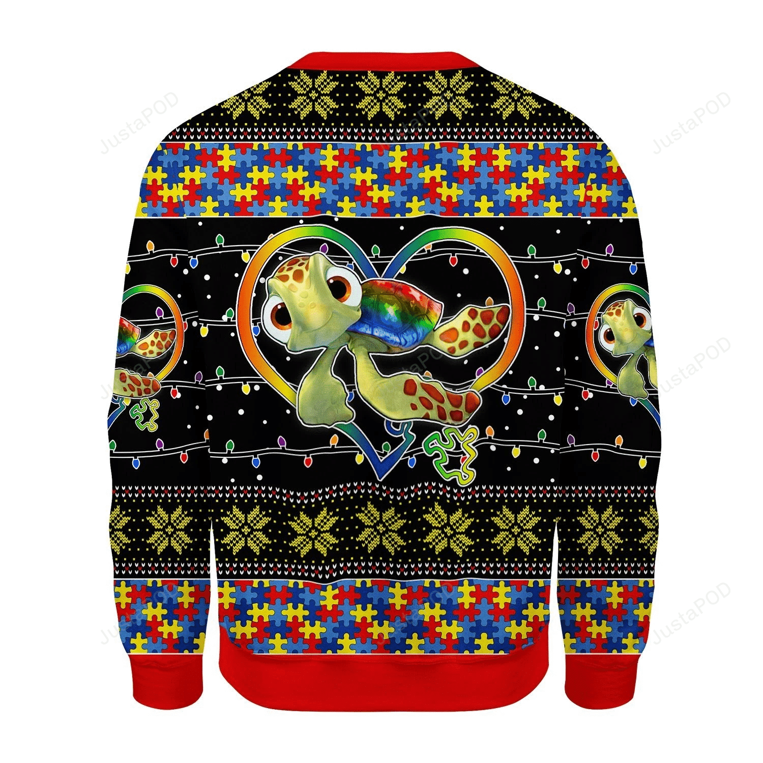 Autism Be You The World Will Aujust Ugly Christmas Sweater Adult 3D Funny Matching for family